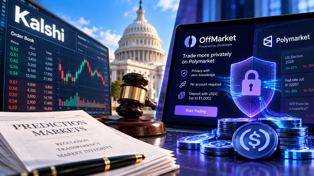 Prediction markets defend themselves with transparency, the same day a privacy layer ships